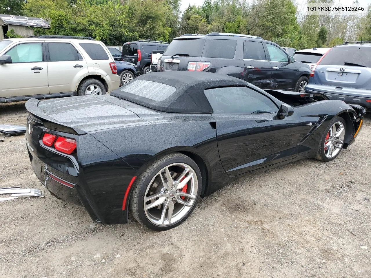 2015 Chevrolet Corvette Stingray Z51 2Lt VIN: 1G1YK3D75F5125246 Lot: 72342704