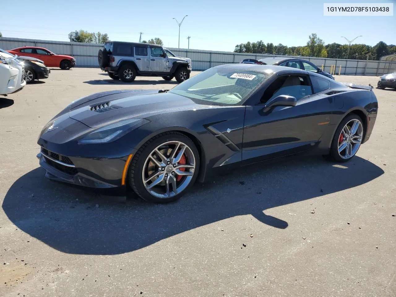 2015 Chevrolet Corvette Stingray Z51 3Lt VIN: 1G1YM2D78F5103438 Lot: 73489984