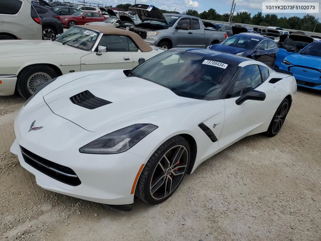 2015 Chevrolet Corvette Stingray Z51 2Lt VIN: 1G1YK2D73F5102073 Lot: 73709434