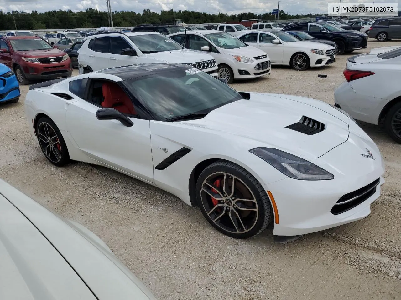 2015 Chevrolet Corvette Stingray Z51 2Lt VIN: 1G1YK2D73F5102073 Lot: 73709434