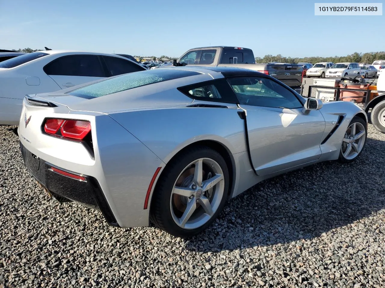 2015 Chevrolet Corvette Stingray 1Lt VIN: 1G1YB2D79F5114583 Lot: 73865754