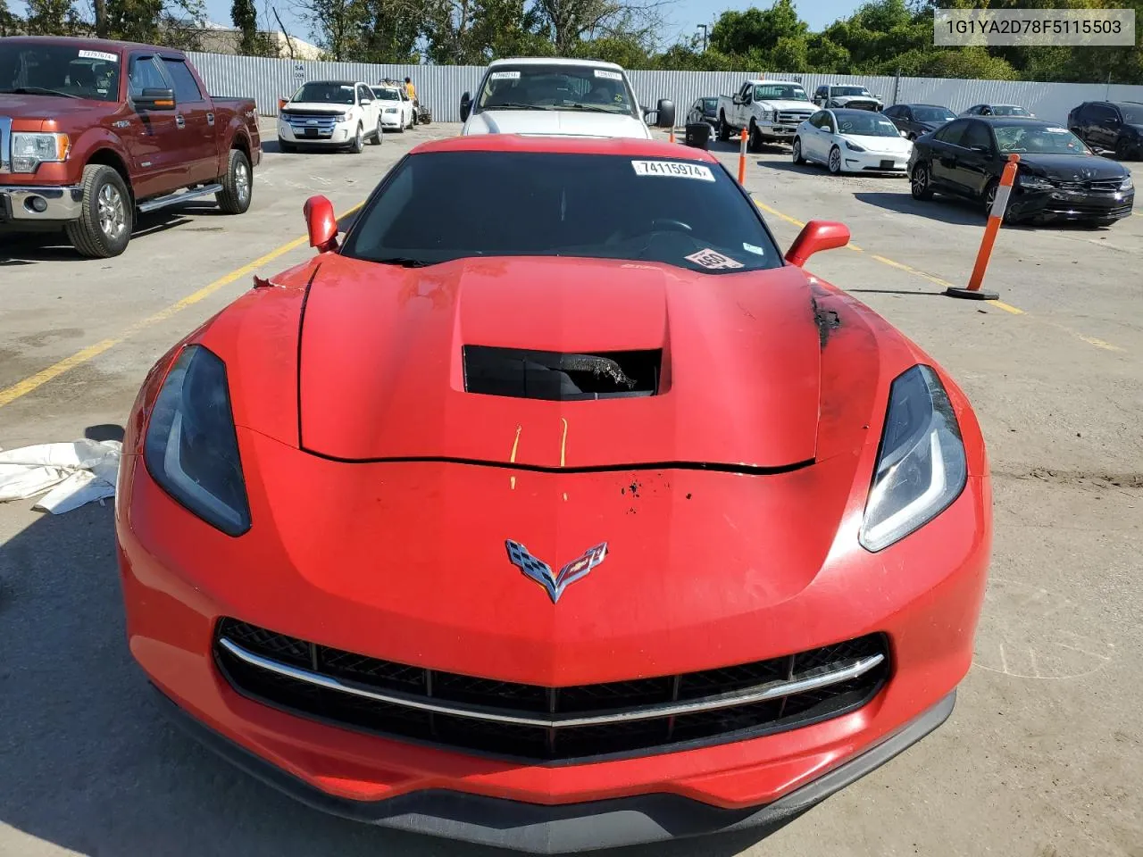 2015 Chevrolet Corvette Stingray 1Lt VIN: 1G1YA2D78F5115503 Lot: 74115974