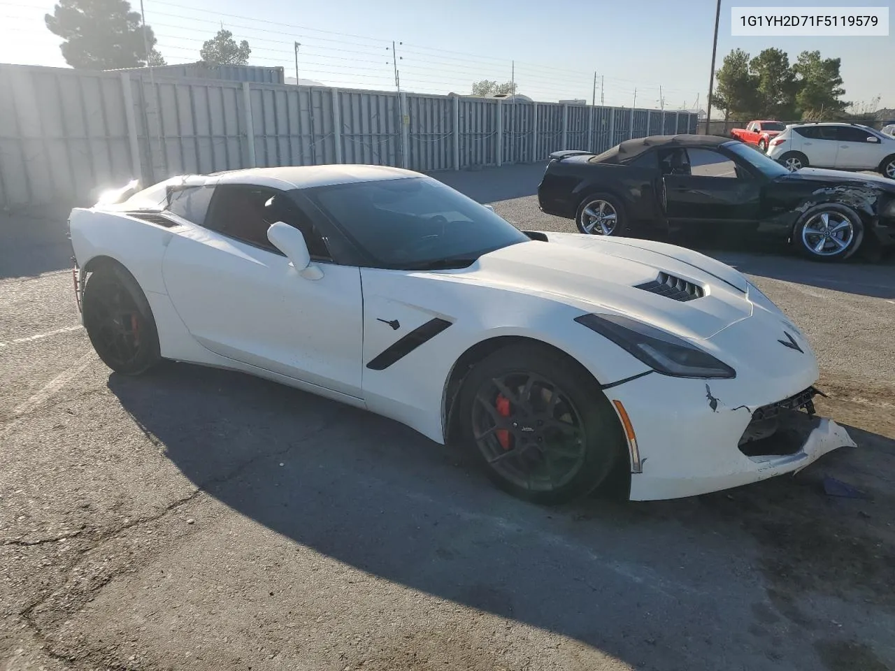 2015 Chevrolet Corvette Stingray Z51 1Lt VIN: 1G1YH2D71F5119579 Lot: 74311604