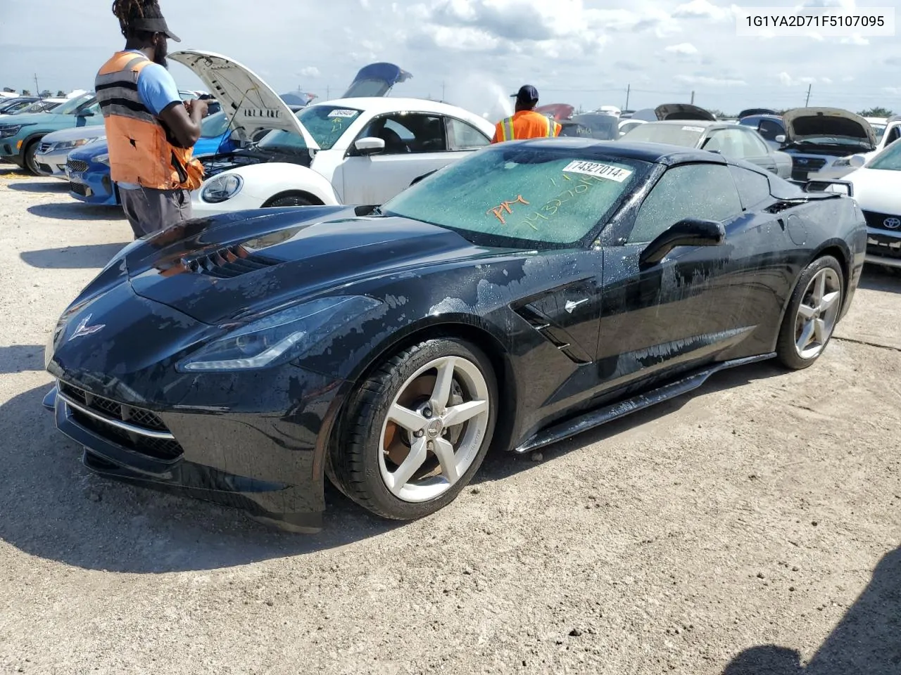 2015 Chevrolet Corvette Stingray 1Lt VIN: 1G1YA2D71F5107095 Lot: 74327014