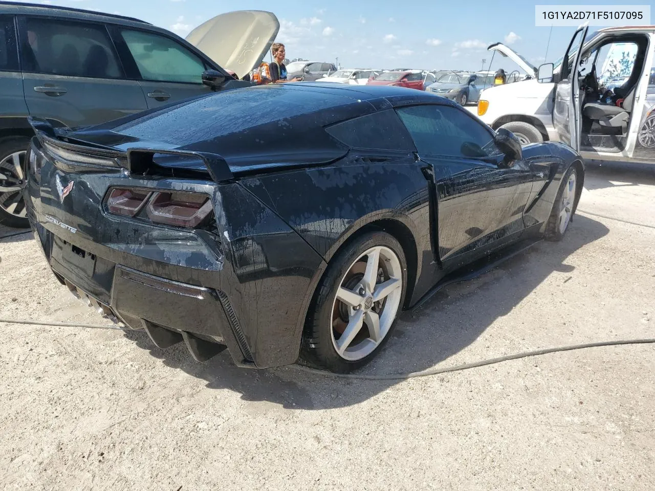 2015 Chevrolet Corvette Stingray 1Lt VIN: 1G1YA2D71F5107095 Lot: 74327014