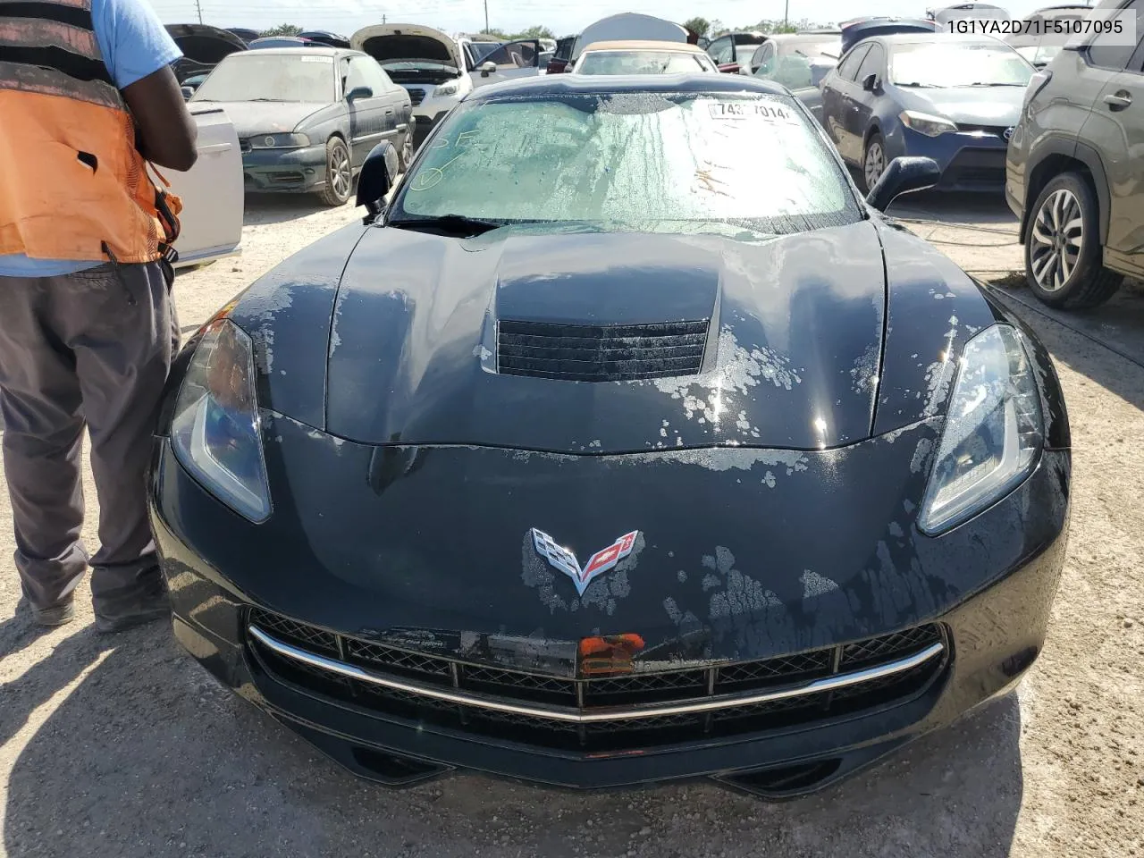 2015 Chevrolet Corvette Stingray 1Lt VIN: 1G1YA2D71F5107095 Lot: 74327014