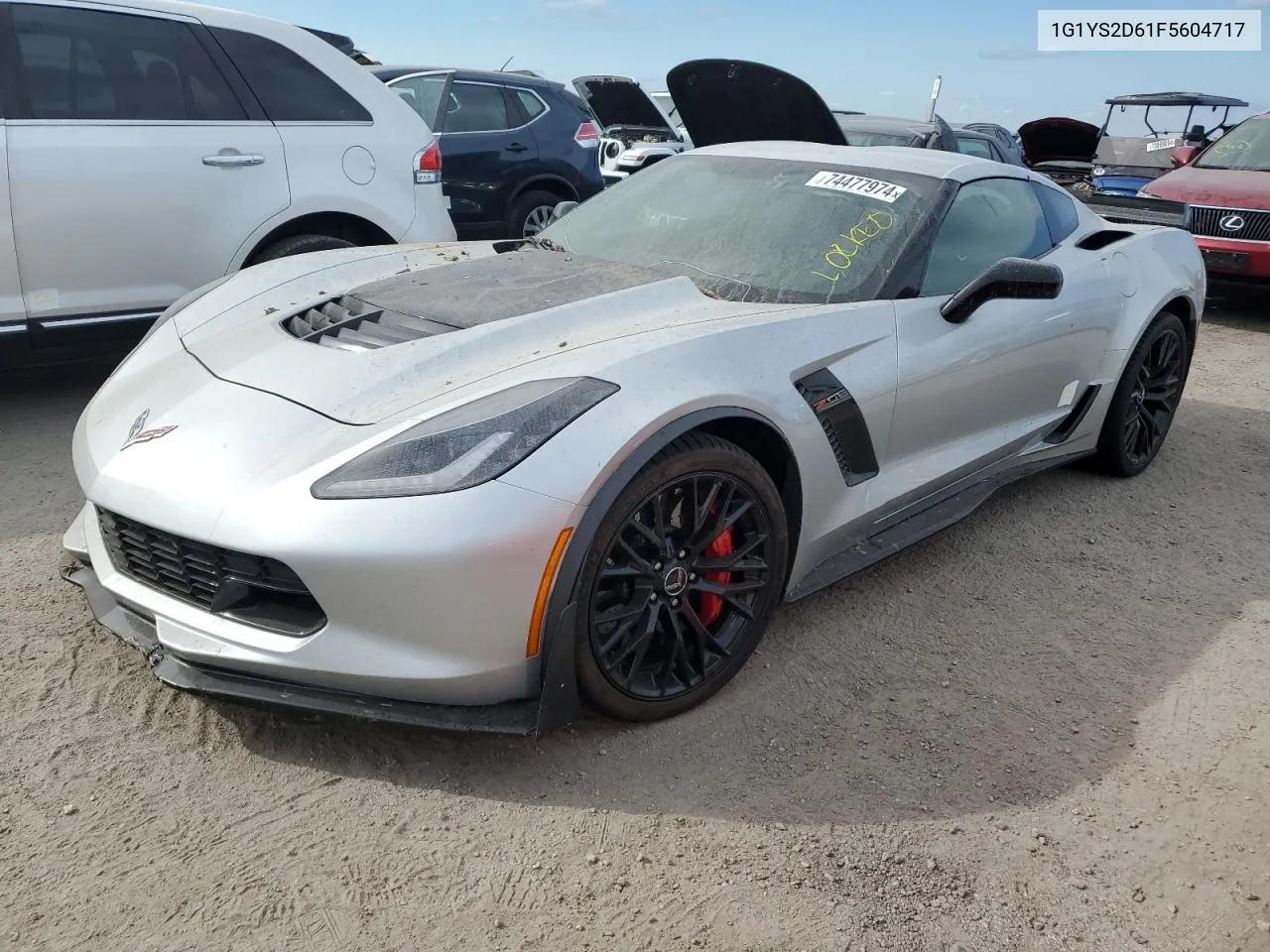 2015 Chevrolet Corvette Z06 2Lz VIN: 1G1YS2D61F5604717 Lot: 74477974