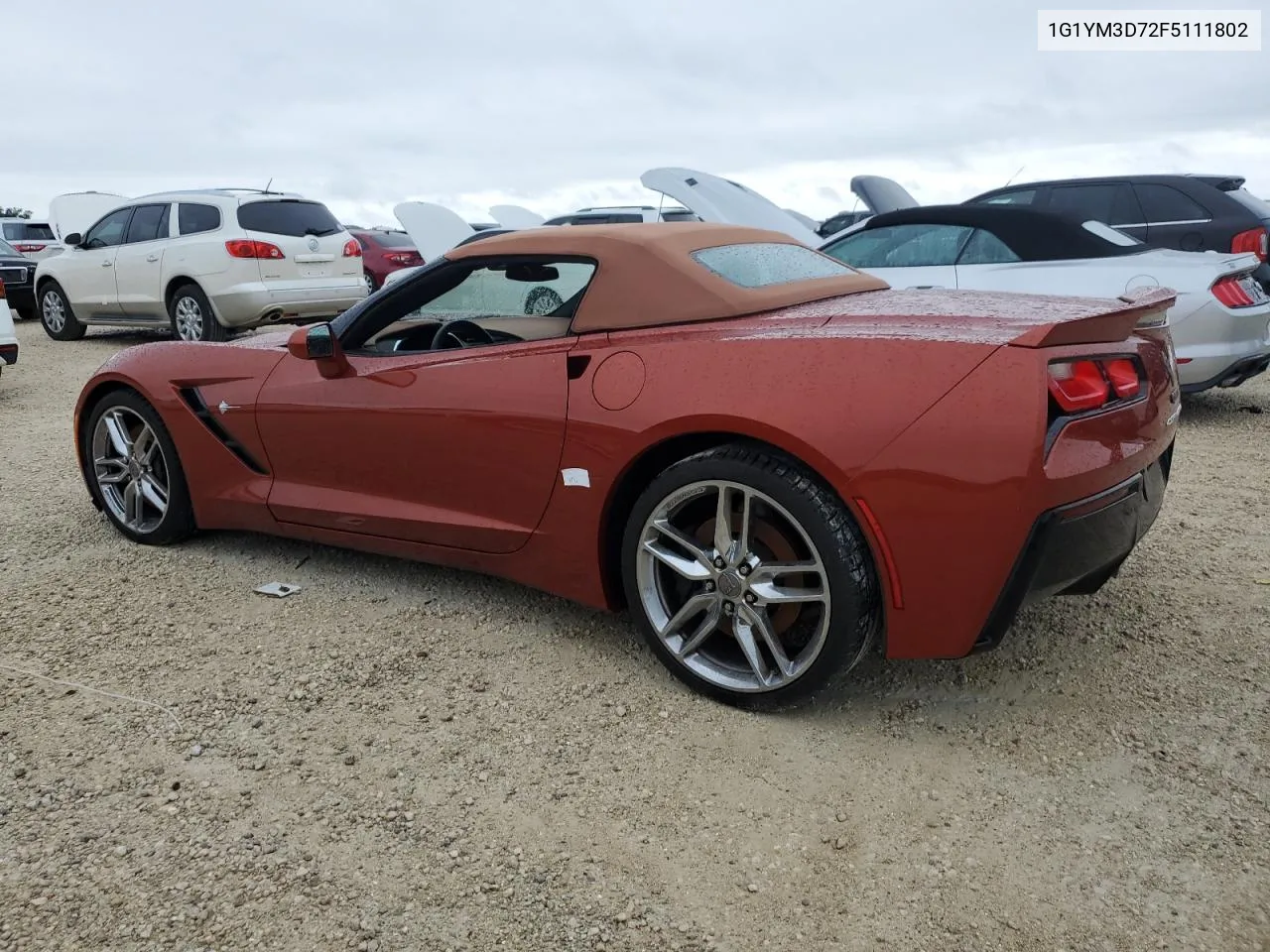 2015 Chevrolet Corvette Stingray Z51 3Lt VIN: 1G1YM3D72F5111802 Lot: 74503004