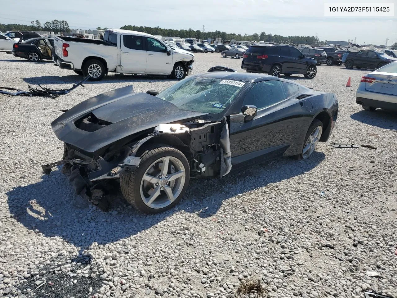 2015 Chevrolet Corvette Stingray 1Lt VIN: 1G1YA2D73F5115425 Lot: 76010124