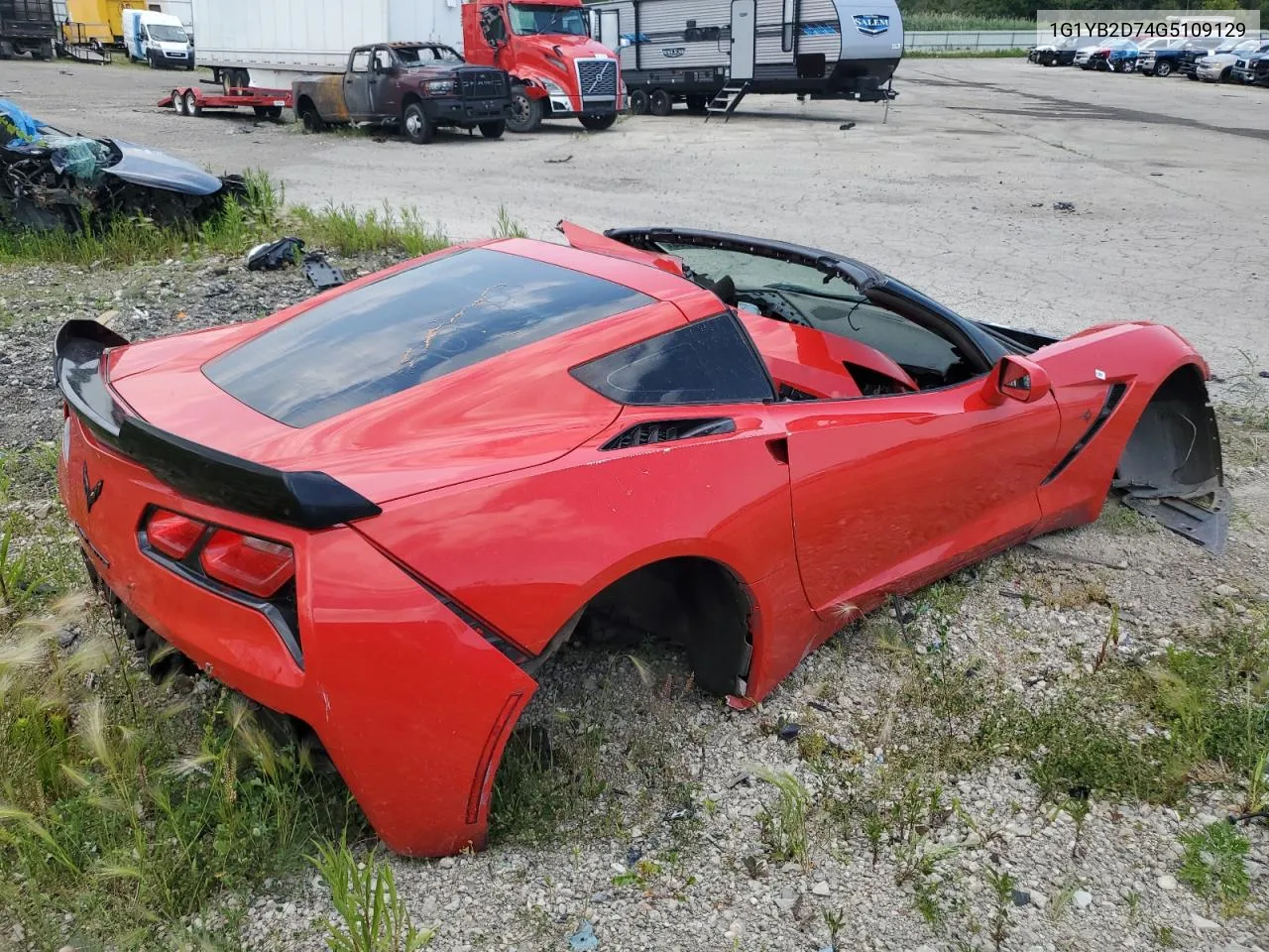 2016 Chevrolet Corvette Stingray 1Lt VIN: 1G1YB2D74G5109129 Lot: 59840144