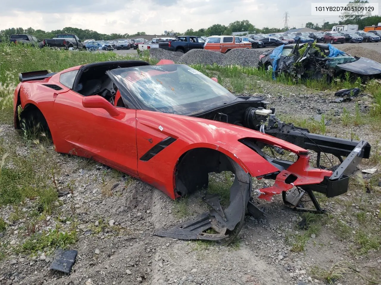 2016 Chevrolet Corvette Stingray 1Lt VIN: 1G1YB2D74G5109129 Lot: 59840144