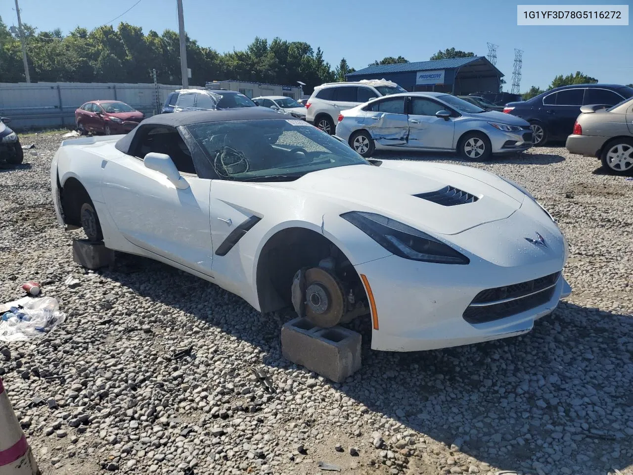 2016 Chevrolet Corvette Stingray 3Lt VIN: 1G1YF3D78G5116272 Lot: 61236234