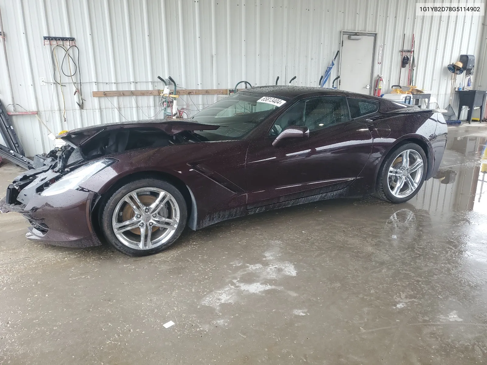 2016 Chevrolet Corvette Stingray 1Lt VIN: 1G1YB2D78G5114902 Lot: 65813404