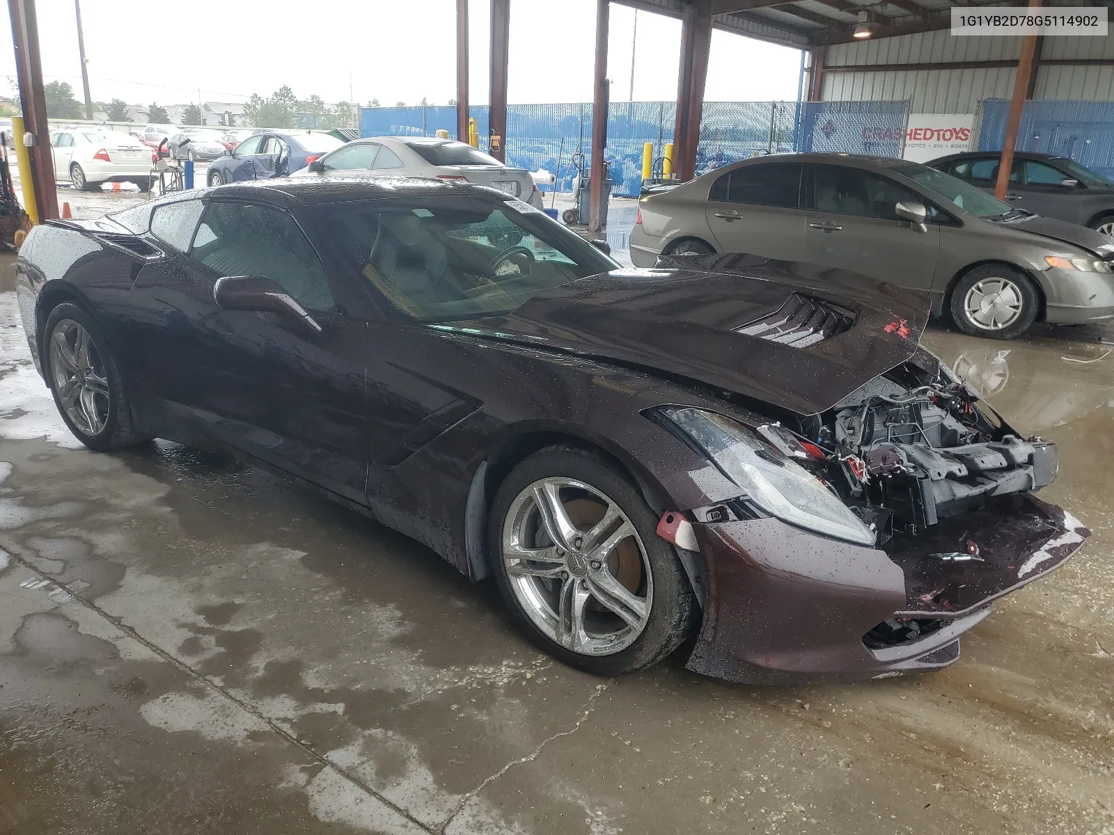 2016 Chevrolet Corvette Stingray 1Lt VIN: 1G1YB2D78G5114902 Lot: 65813404