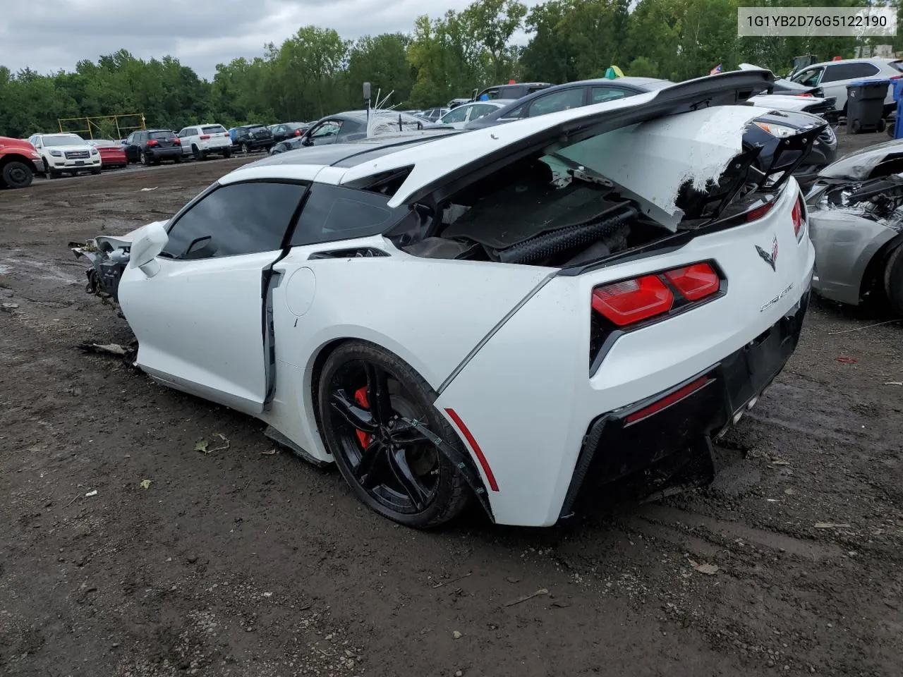 2016 Chevrolet Corvette Stingray 1Lt VIN: 1G1YB2D76G5122190 Lot: 66334334