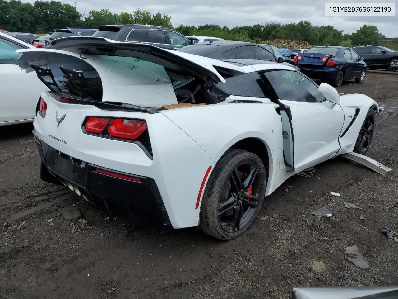 2016 Chevrolet Corvette Stingray 1Lt VIN: 1G1YB2D76G5122190 Lot: 66334334