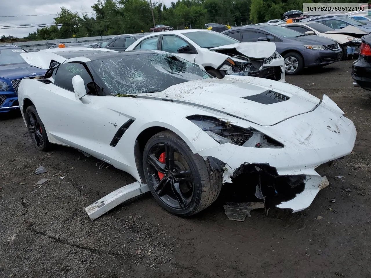 2016 Chevrolet Corvette Stingray 1Lt VIN: 1G1YB2D76G5122190 Lot: 66334334