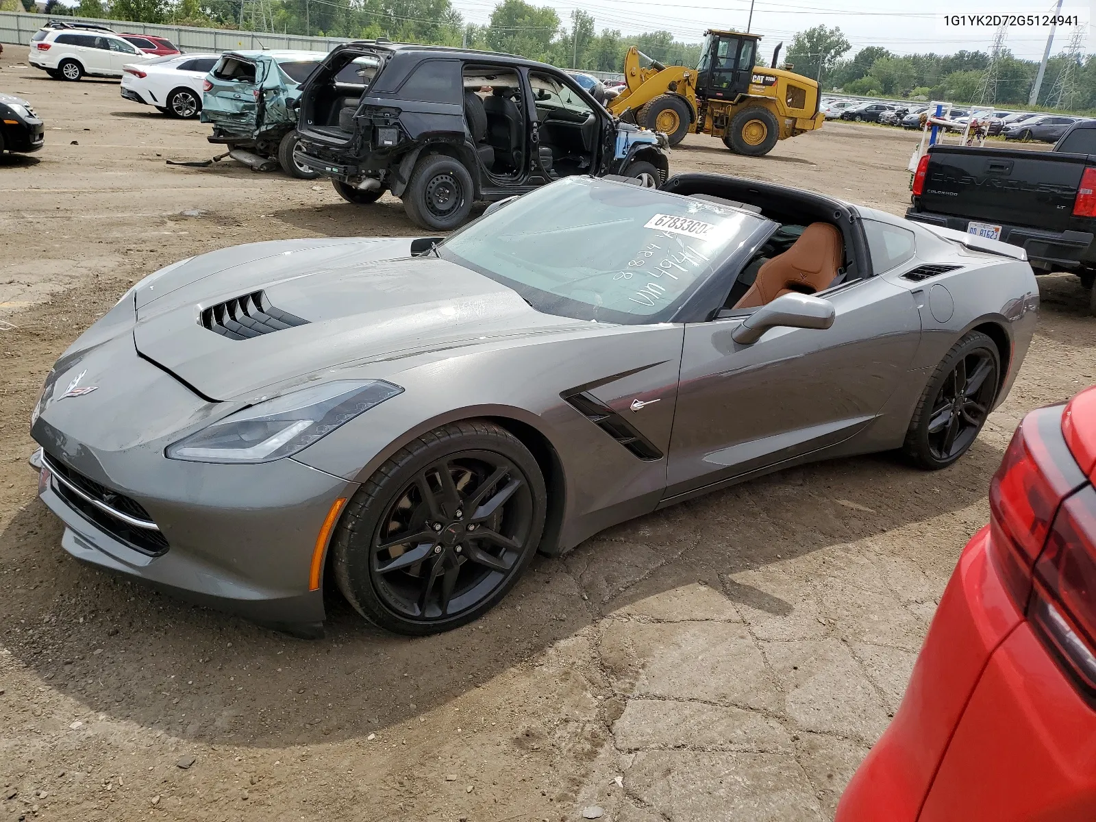 2016 Chevrolet Corvette Stingray Z51 2Lt VIN: 1G1YK2D72G5124941 Lot: 67833004