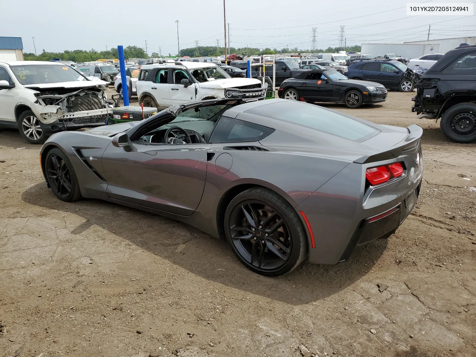 2016 Chevrolet Corvette Stingray Z51 2Lt VIN: 1G1YK2D72G5124941 Lot: 67833004