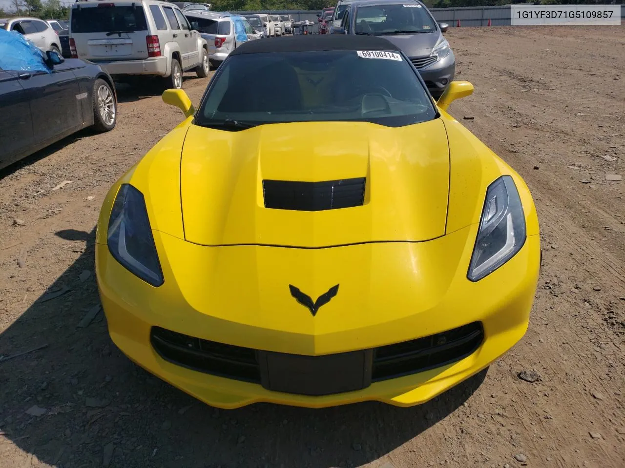 2016 Chevrolet Corvette Stingray 3Lt VIN: 1G1YF3D71G5109857 Lot: 69100414