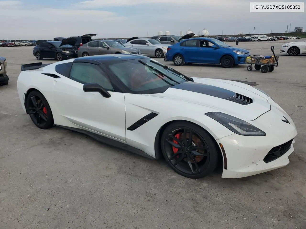 2016 Chevrolet Corvette Stingray Z51 2Lt VIN: 1G1YJ2D7XG5105850 Lot: 71575824