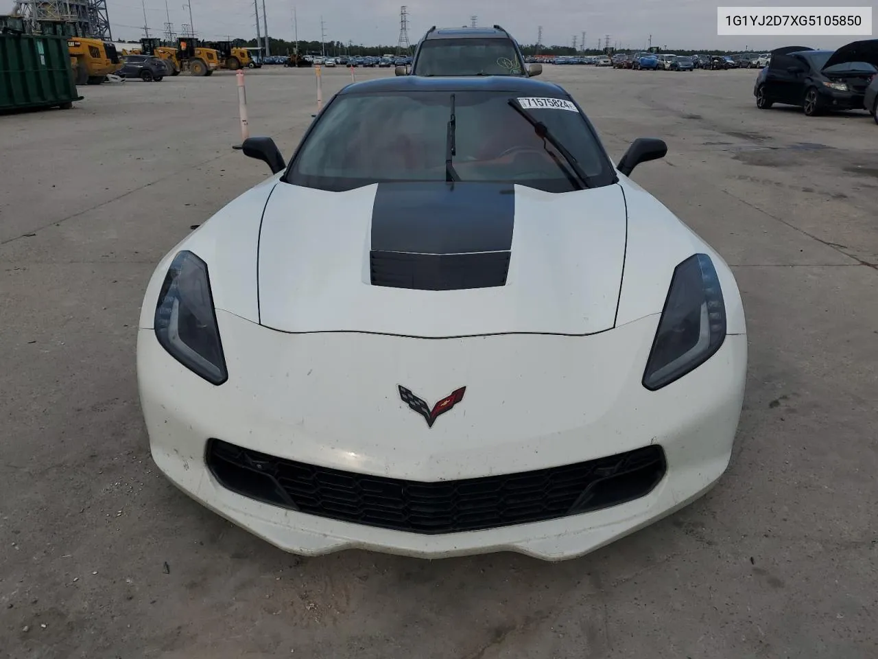 2016 Chevrolet Corvette Stingray Z51 2Lt VIN: 1G1YJ2D7XG5105850 Lot: 71575824