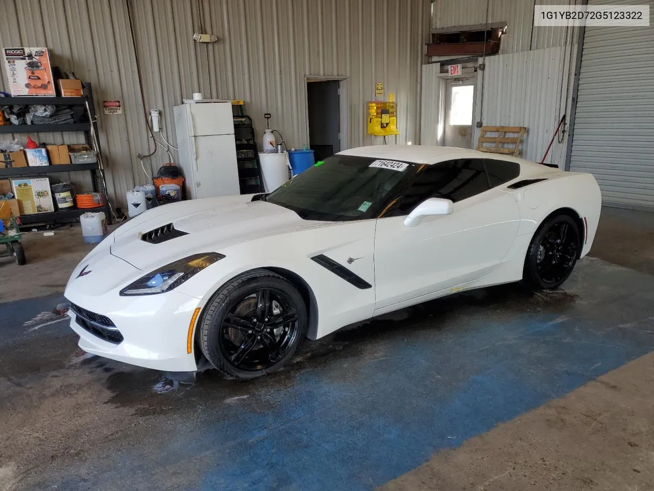 2016 Chevrolet Corvette Stingray 1Lt VIN: 1G1YB2D72G5123322 Lot: 71642424