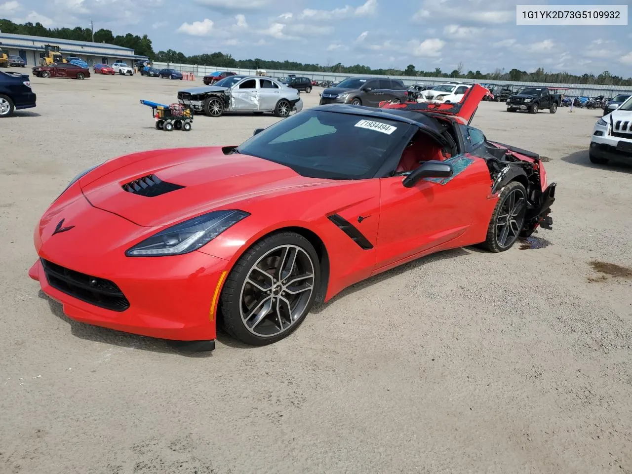 2016 Chevrolet Corvette Stingray Z51 2Lt VIN: 1G1YK2D73G5109932 Lot: 71934494