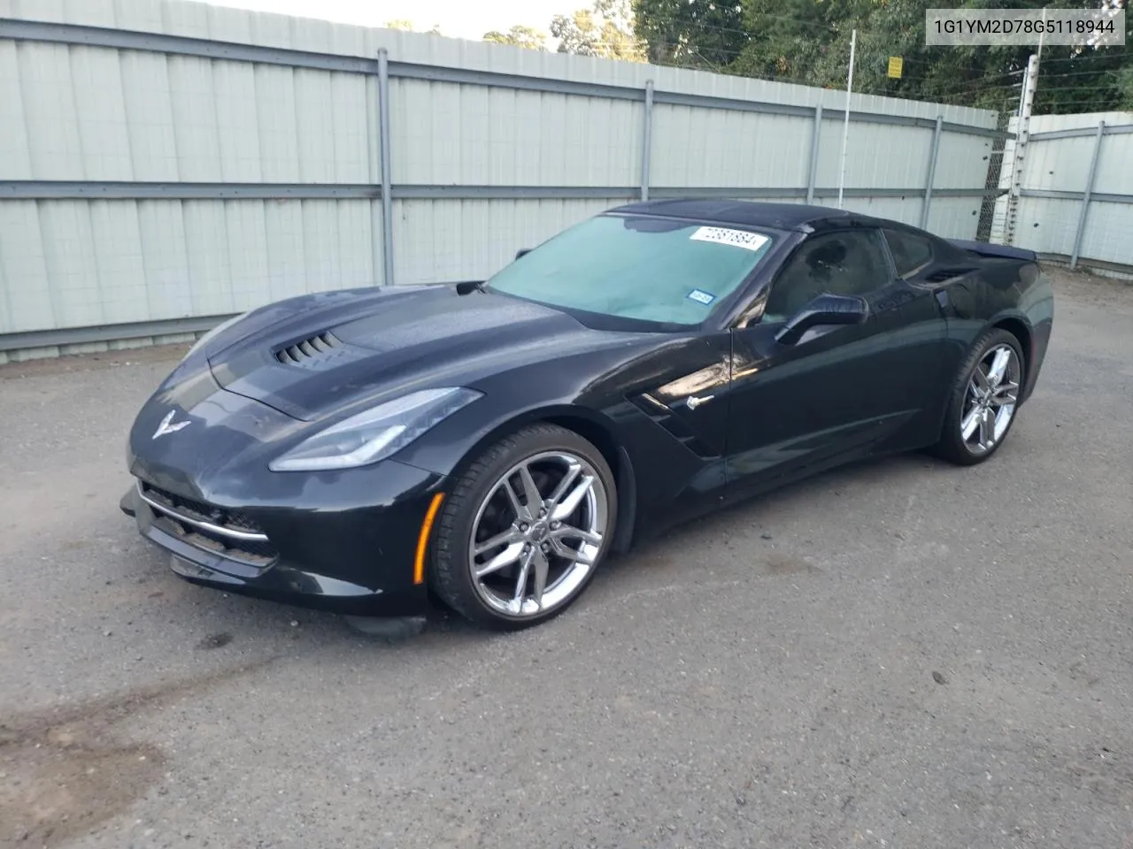 2016 Chevrolet Corvette Stingray Z51 3Lt VIN: 1G1YM2D78G5118944 Lot: 72381884