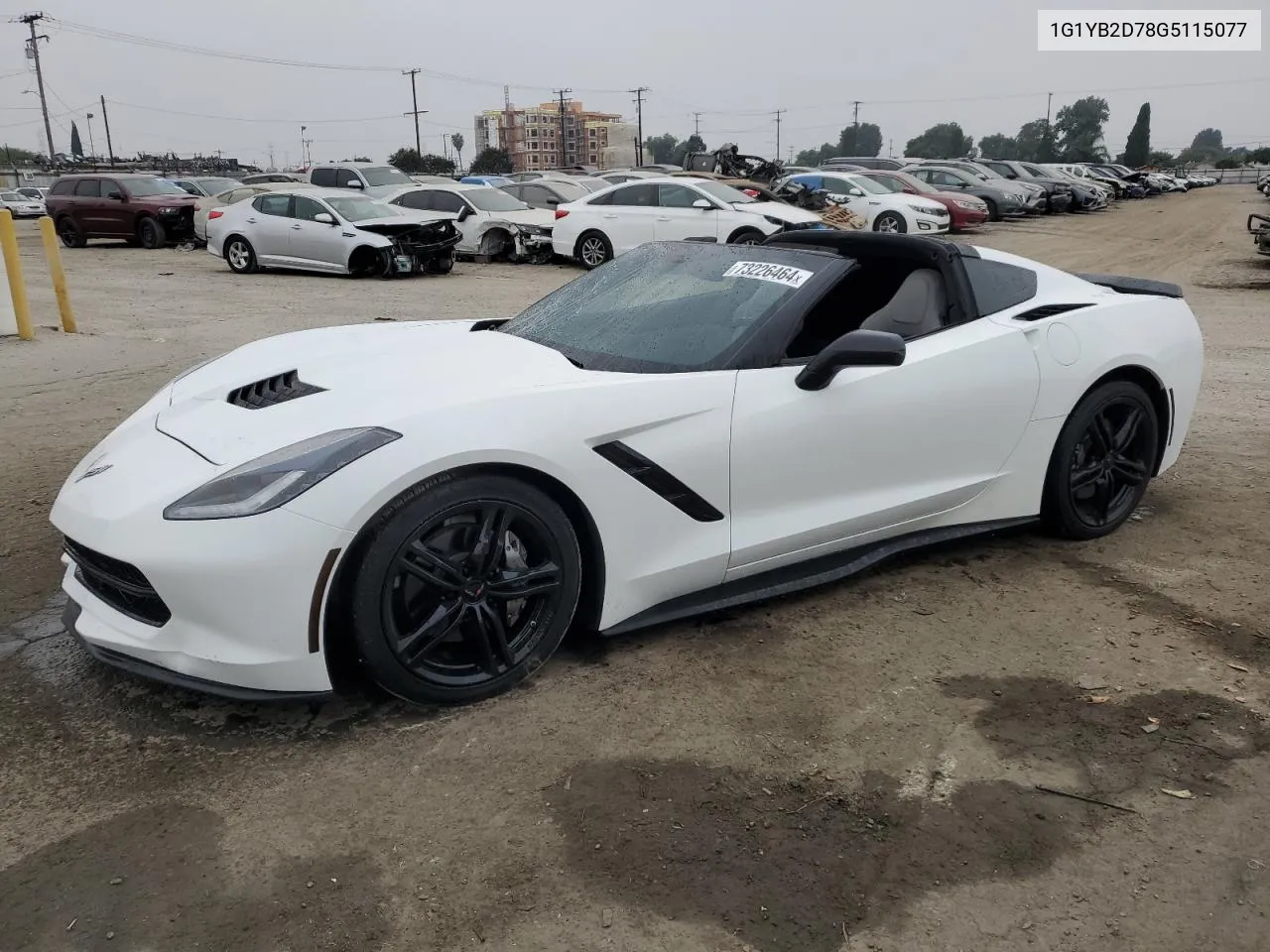 2016 Chevrolet Corvette Stingray 1Lt VIN: 1G1YB2D78G5115077 Lot: 73226464