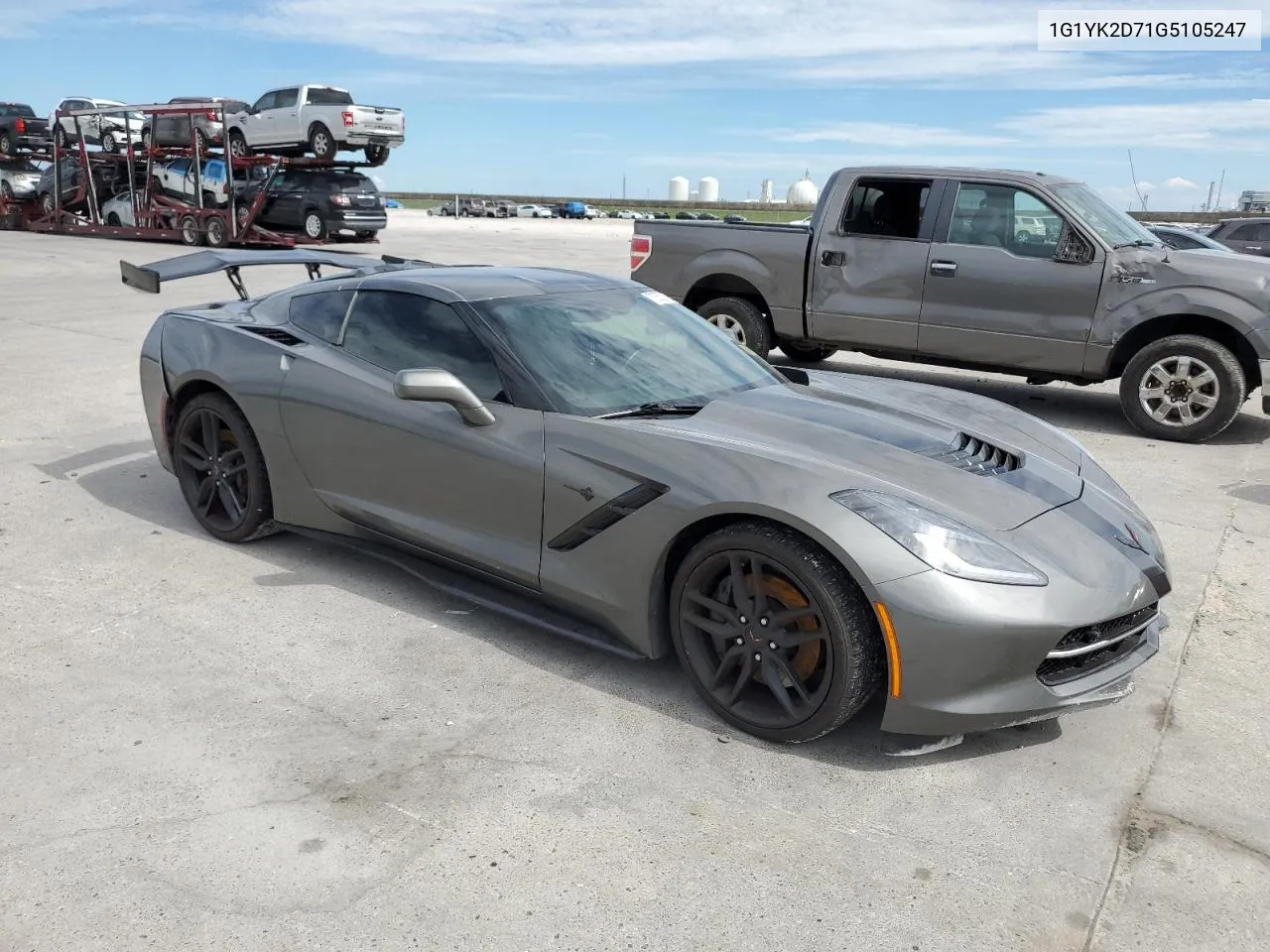 2016 Chevrolet Corvette Stingray Z51 2Lt VIN: 1G1YK2D71G5105247 Lot: 73552764