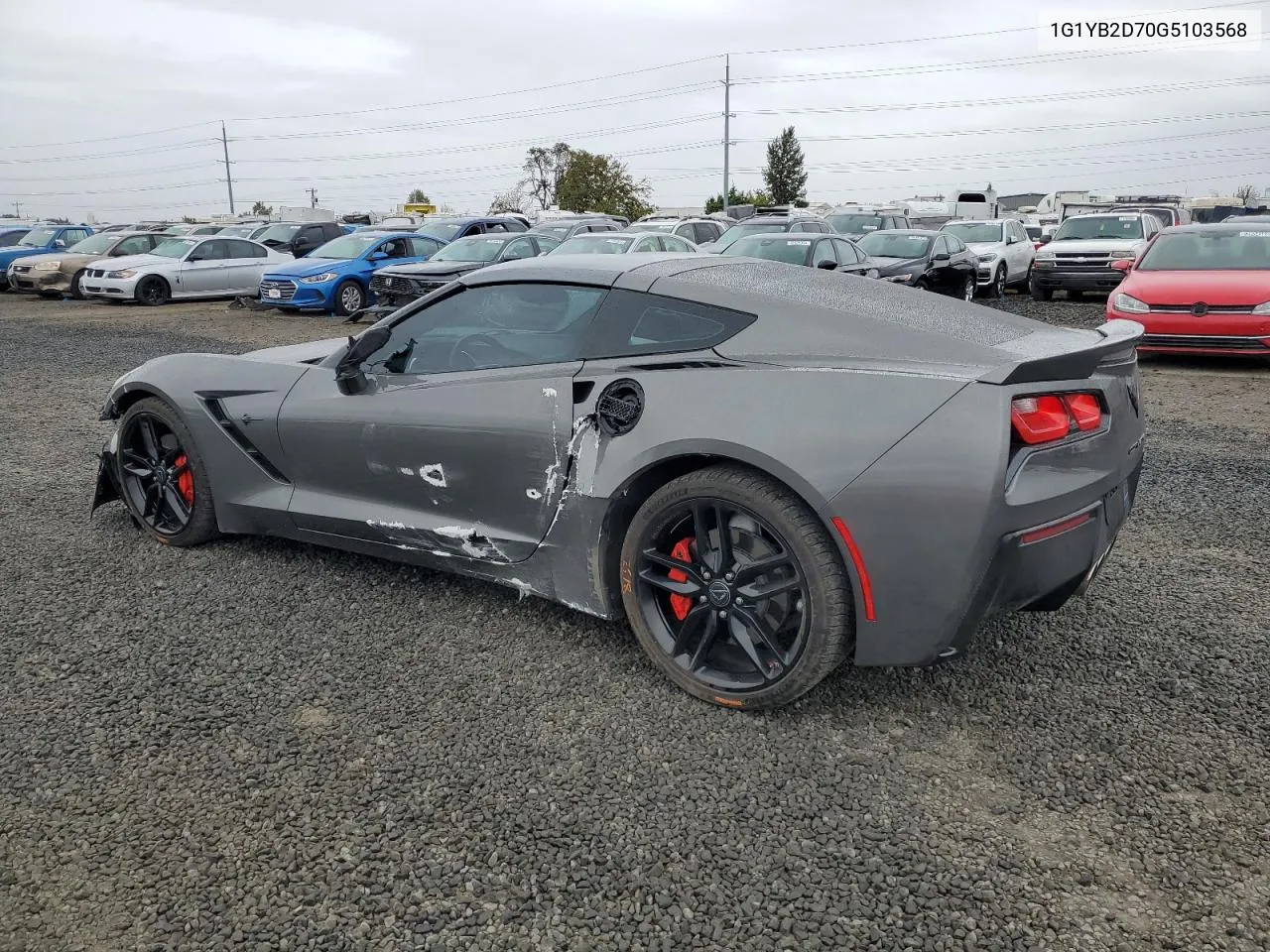 2016 Chevrolet Corvette Stingray 1Lt VIN: 1G1YB2D70G5103568 Lot: 74028234