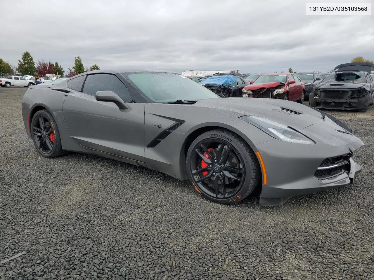 2016 Chevrolet Corvette Stingray 1Lt VIN: 1G1YB2D70G5103568 Lot: 74028234