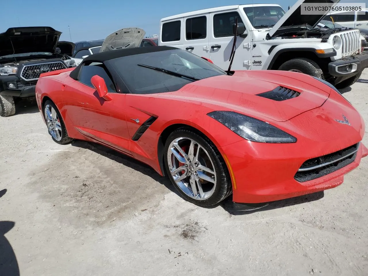 2016 Chevrolet Corvette Stingray 2Lt VIN: 1G1YC3D76G5103805 Lot: 74083264