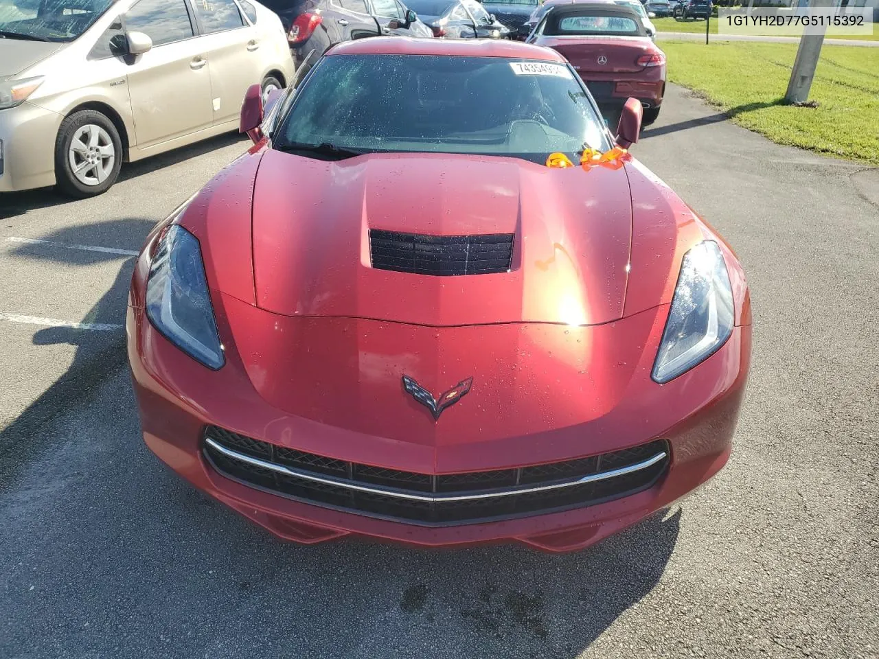 2016 Chevrolet Corvette Stingray Z51 1Lt VIN: 1G1YH2D77G5115392 Lot: 74354934