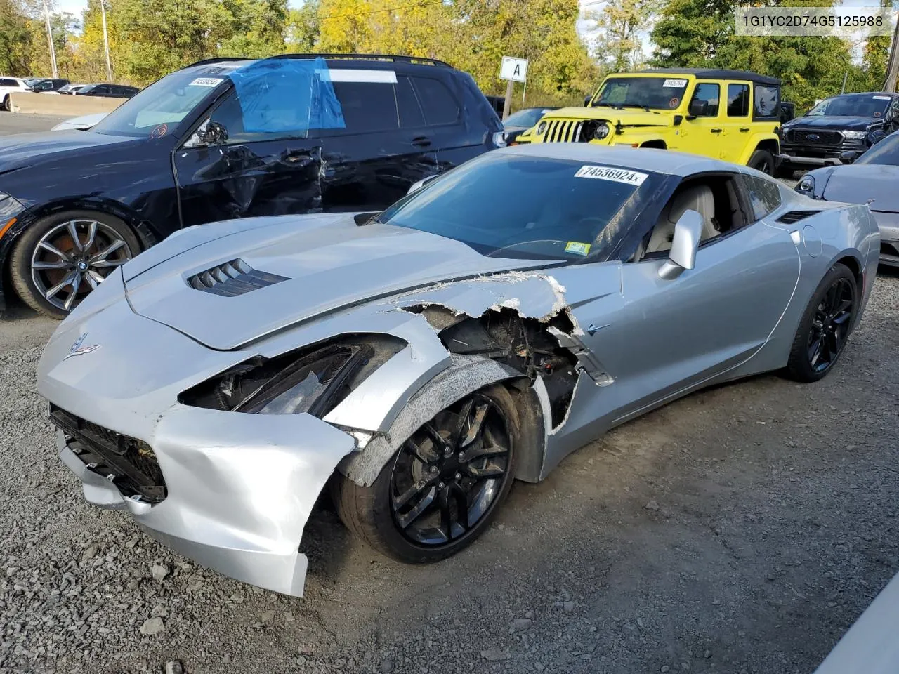 2016 Chevrolet Corvette Stingray 2Lt VIN: 1G1YC2D74G5125988 Lot: 74536924