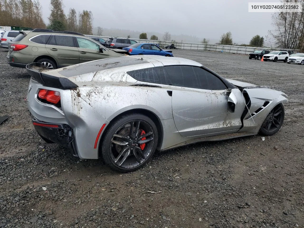 2016 Chevrolet Corvette Stingray Z51 1Lt VIN: 1G1YG2D74G5123582 Lot: 75223114