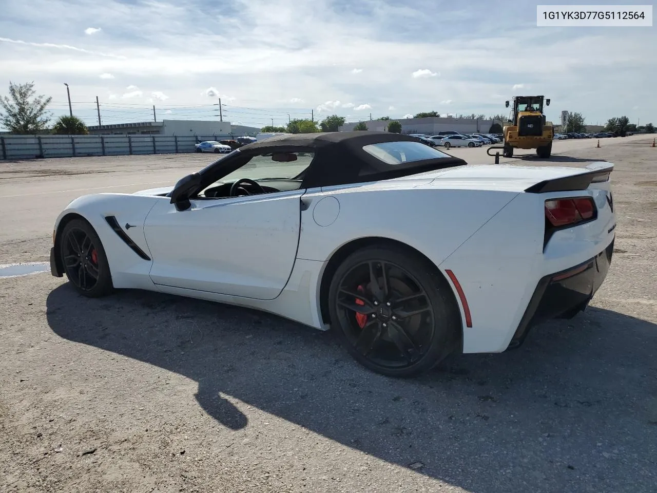 2016 Chevrolet Corvette Stingray Z51 2Lt VIN: 1G1YK3D77G5112564 Lot: 76039114