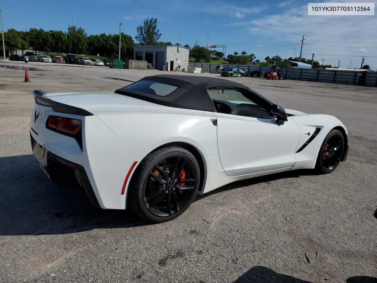 2016 Chevrolet Corvette Stingray Z51 2Lt VIN: 1G1YK3D77G5112564 Lot: 76039114