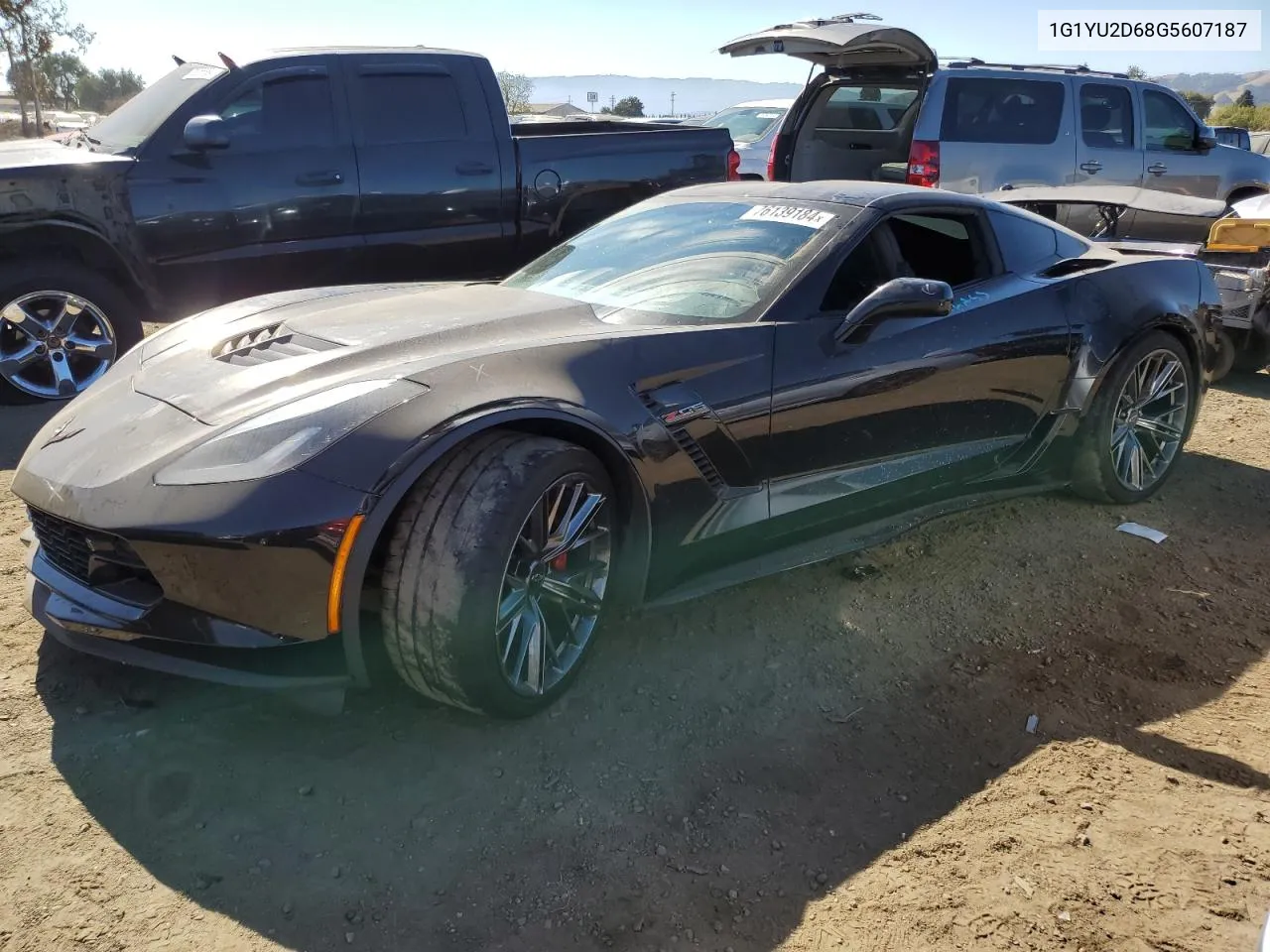 2016 Chevrolet Corvette Z06 3Lz VIN: 1G1YU2D68G5607187 Lot: 76139184