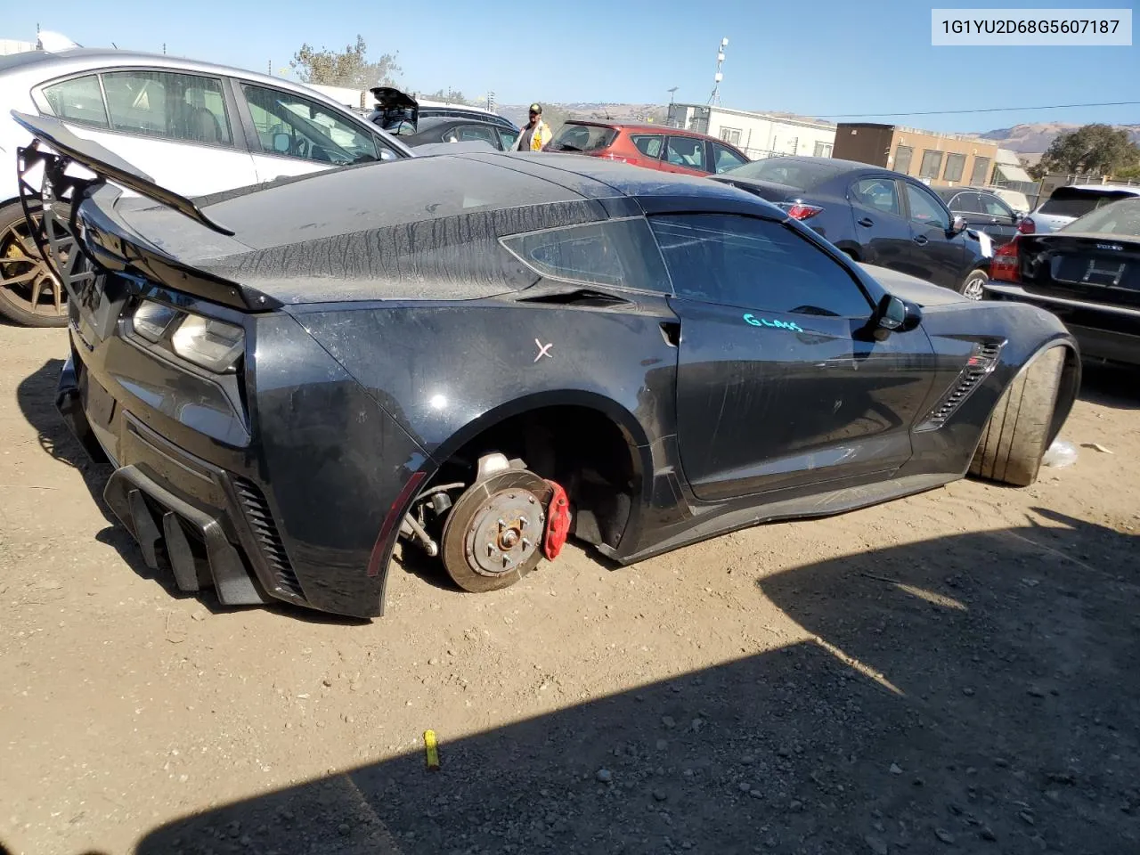 2016 Chevrolet Corvette Z06 3Lz VIN: 1G1YU2D68G5607187 Lot: 76139184