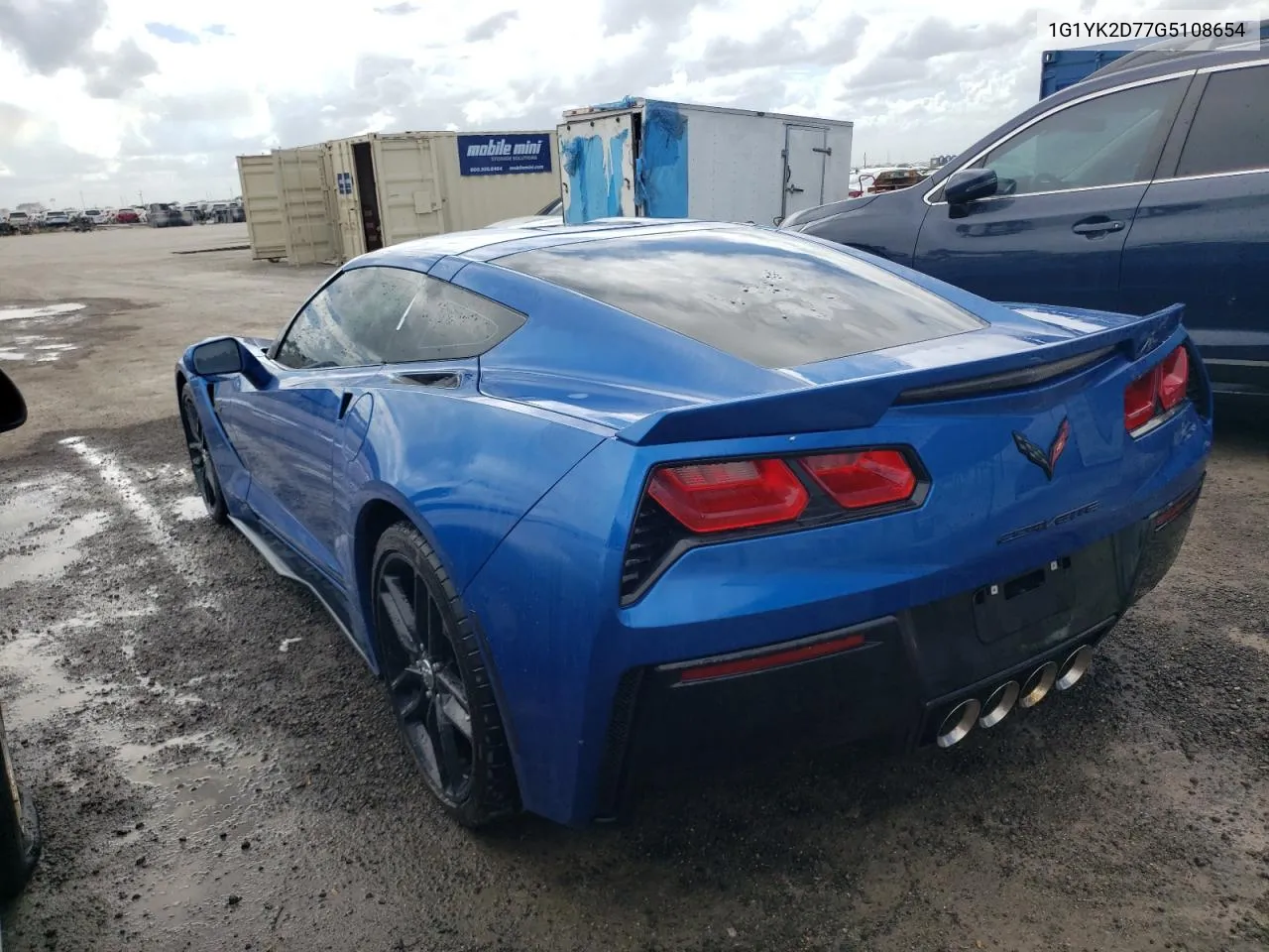 2016 Chevrolet Corvette Stingray Z51 2Lt VIN: 1G1YK2D77G5108654 Lot: 76171704