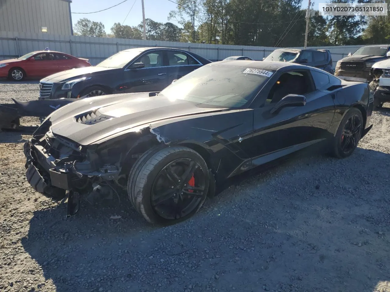 2016 Chevrolet Corvette Stingray 2Lt VIN: 1G1YD2D73G5121850 Lot: 76275944