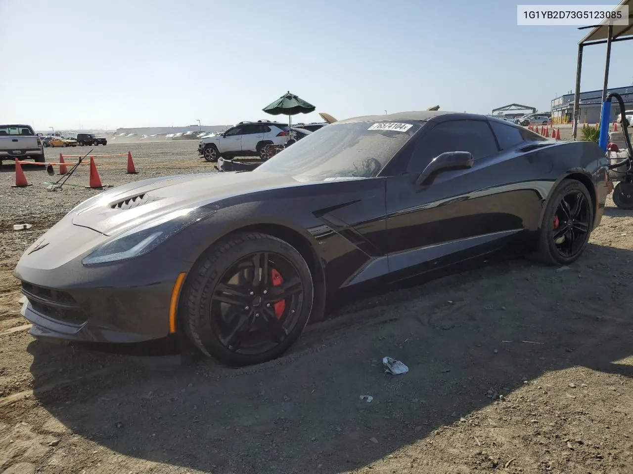 2016 Chevrolet Corvette Stingray 1Lt VIN: 1G1YB2D73G5123085 Lot: 76574104