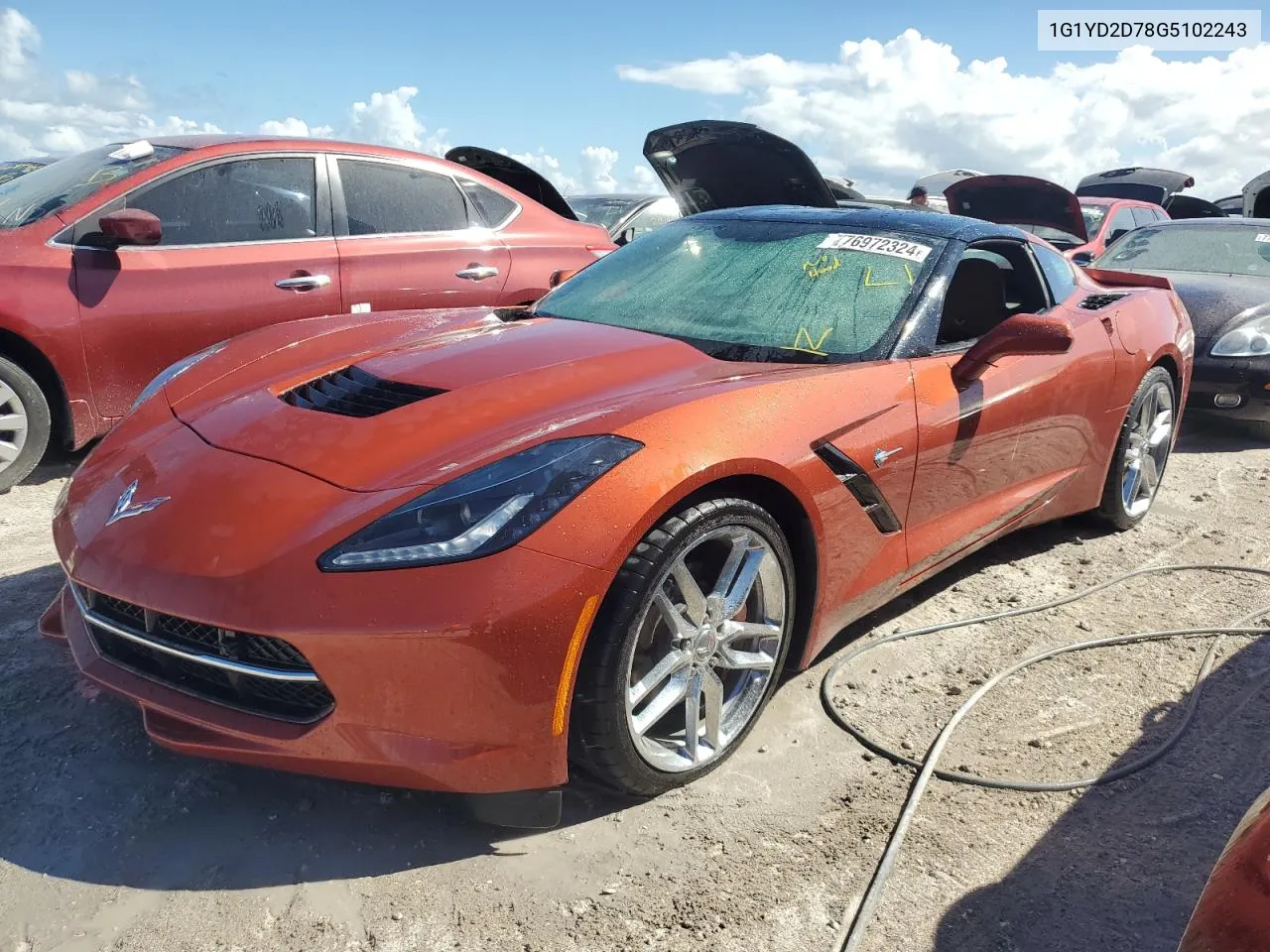 2016 Chevrolet Corvette Stingray 2Lt VIN: 1G1YD2D78G5102243 Lot: 76972324