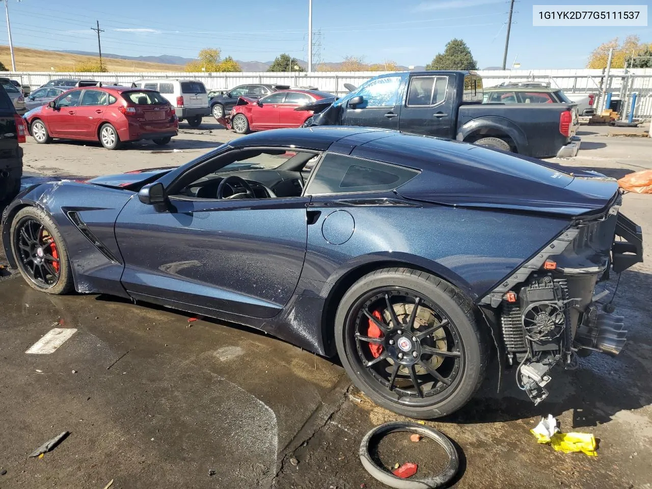 2016 Chevrolet Corvette Stingray Z51 2Lt VIN: 1G1YK2D77G5111537 Lot: 77282734