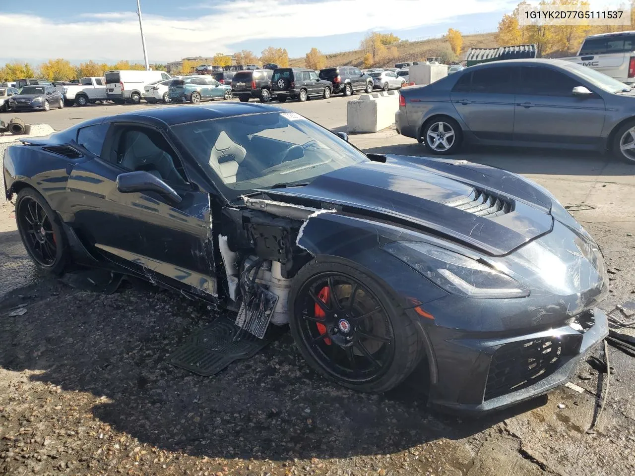 1G1YK2D77G5111537 2016 Chevrolet Corvette Stingray Z51 2Lt