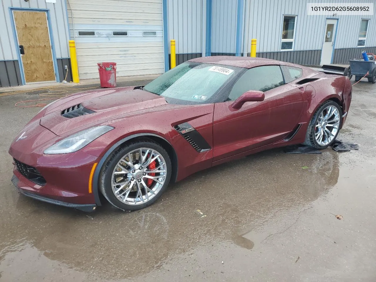 2016 Chevrolet Corvette Z06 2Lz VIN: 1G1YR2D62G5608952 Lot: 78149904