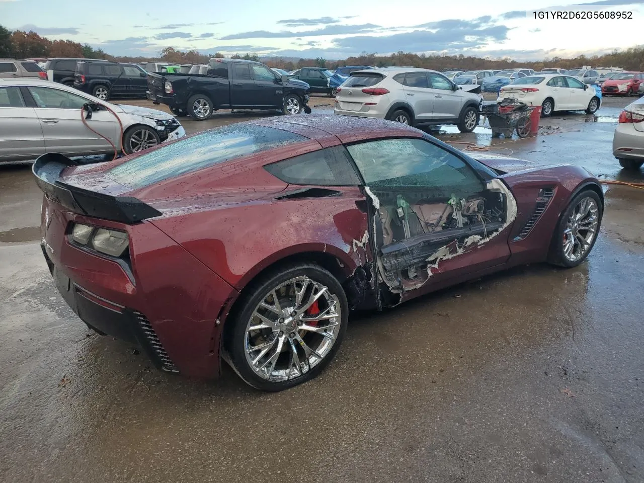 2016 Chevrolet Corvette Z06 2Lz VIN: 1G1YR2D62G5608952 Lot: 78149904