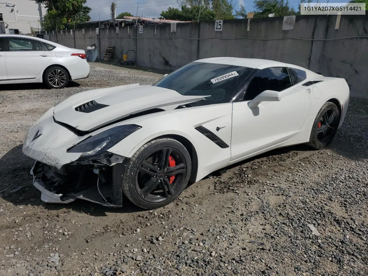 2016 Chevrolet Corvette Stingray 1Lt VIN: 1G1YA2D7XG5114421 Lot: 78599544